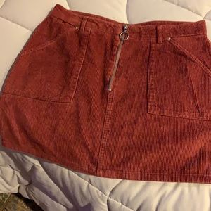 Burnt orange corduroy mini by Forever 21
